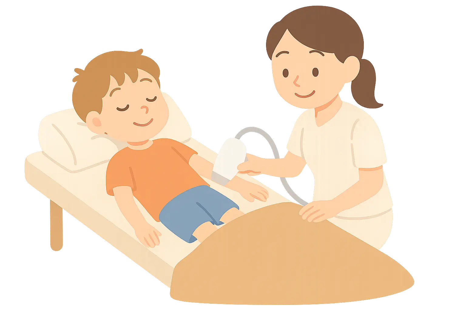 お子様にも安心、やさしいキッズ脱毛。